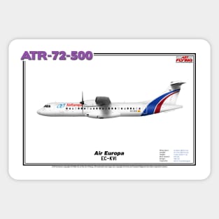 Avions de Transport Régional 72-500 - Air Europa (Art Print) Sticker